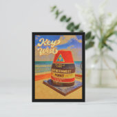 key west Florida Sunset Vacation Souvenirs  Briefkaart (Staand voorkant)