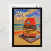 key west Florida Sunset Vacation Souvenirs  Briefkaart (Voorkant / Achterkant)
