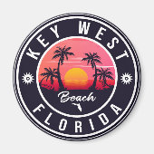 key west Florida Sunset Vacation Souvenirs Magneet (Voorkant)