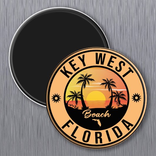 key west Florida Sunset Vacation Souvenirs Magneet
