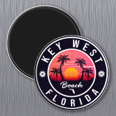 key west Florida Sunset Vacation Souvenirs Magneet