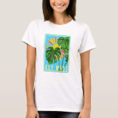 Key West Florida Sunshine Tropical Vacation T-shirt (Voorkant)