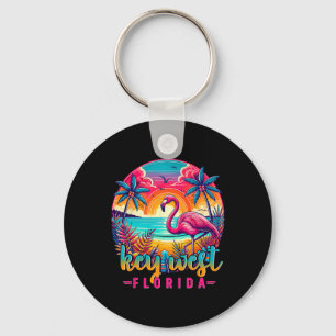 Key West Florida T-shirt Flamingo Tropisch Strand Sleutelhanger