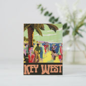Key West Florida Travel  Artwork Briefkaart (Staand voorkant)