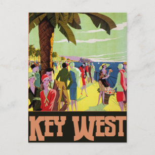 Key West Florida Travel  Artwork Briefkaart