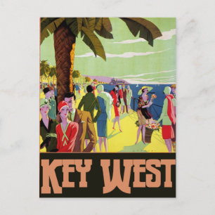 Key West Florida Travel  Artwork Feestdagenkaart