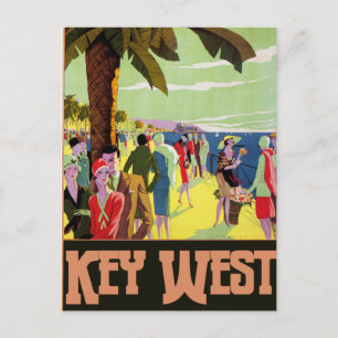 Key West Florida Travel  Artwork Feestdagenkaart