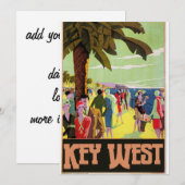 Key West Florida Travel  Artwork Kaart (Voorkant / Achterkant)