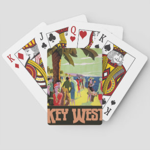 Key West Florida Travel  Artwork Pokerkaarten
