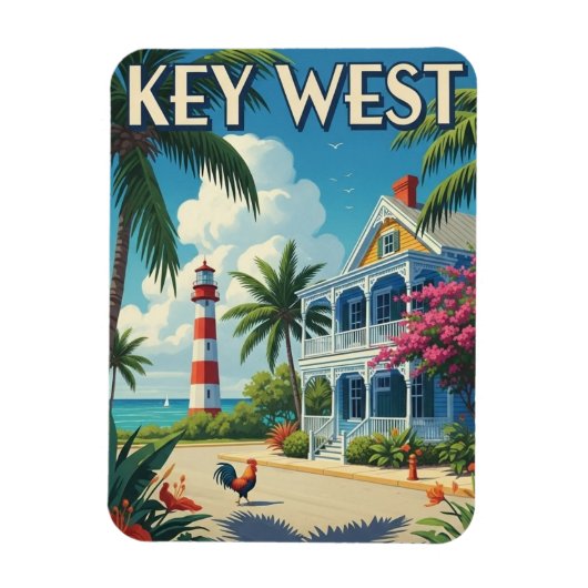 Key West Florida Travel Magneet (Verticaal)