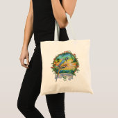 Key West, Florida  Tropical Sunset Beach Pa Tote Bag (Voorkant (product))