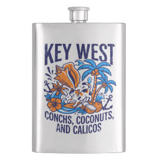Key West Florida Tropische Kat Sint-Jakobsschelpen Flacon