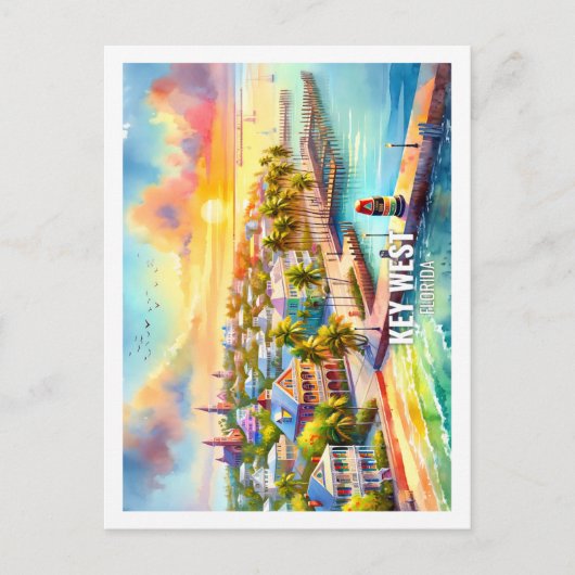 Key West Florida Verenigde Staten Famous Place wat Briefkaart (Voorkant)