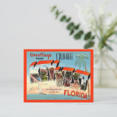 Key West Florida Vintage Travel Briefkaart (Staand voorkant)