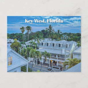 Key West Florida Witte Huizen Architectuur Scene Briefkaart