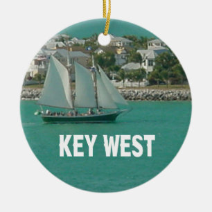 Key West Florida zeilboot Keramisch Ornament