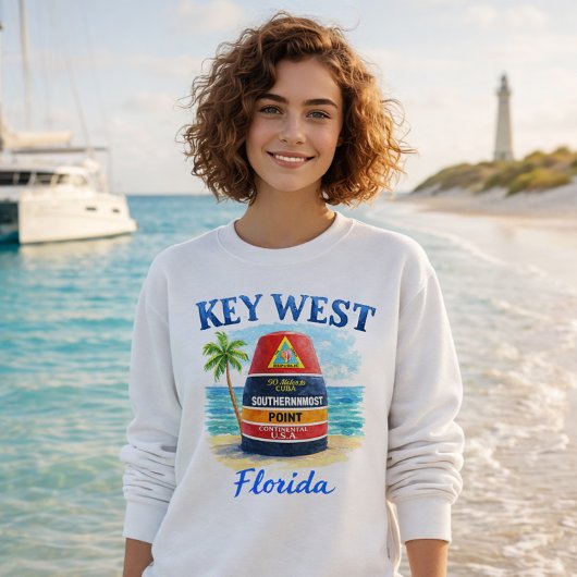 Key West Florida Zonsondergang Eiland Sweatshirt