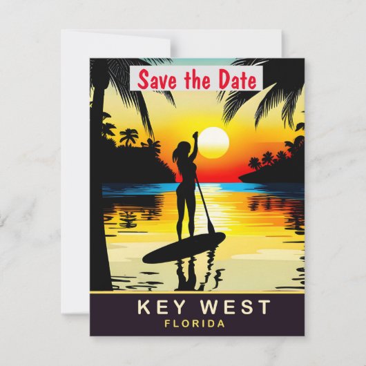 Key West, Floride, Carte postale de voyage,  (Devant)
