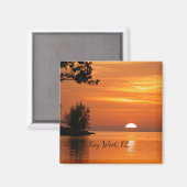 Key West, Floride sunset Magnet (Recto/Verso)