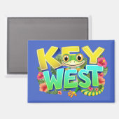 Key West Gecko Florida Magneet (Voorkant / Achterkant)