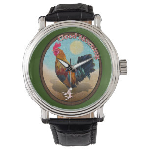 Key West - Gypsy Rooster Goedemorgen Ovaal Horloge