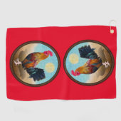Key West - Gypsy Rooster  Ovaal Golfhanddoek (Horizontaal)