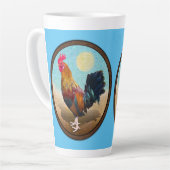 Key West - Gypsy Rooster  Ovaal Latte Mok (Linkerhoek)