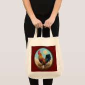 Key West - Gypsy Rooster Ovaal Tote Bag (Voorkant (product))