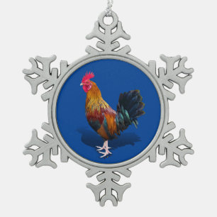 Key West - Gypsy Rooster Tin Sneeuwvlok Ornament