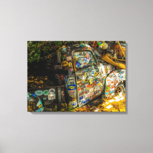 Key West is Art, Old Pickup Truck Canvas Afdruk