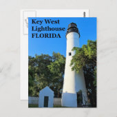 Key West Lighthouse, Briefkaart Florida (Voorkant / Achterkant)