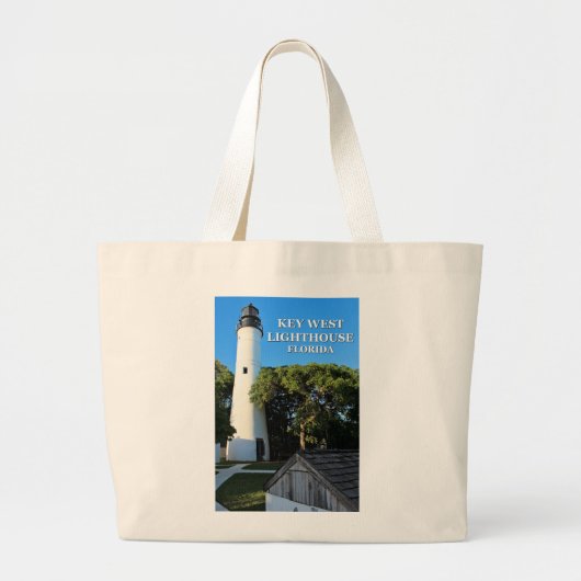 Key West Lighthouse, Florida Grote Tote Bag (Voorkant)