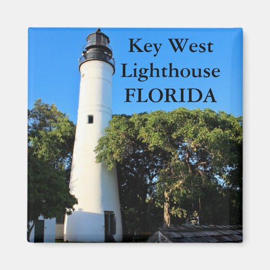 Key West Lighthouse, Florida Magnet Magneet (Voorkant)