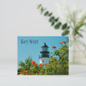 Key West Lighthouse, Key West, carte postale Flori (Debout devant)