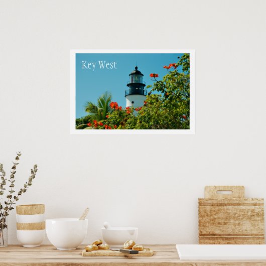 Key West LIghthouse, Key West Florida Poster (Keuken)
