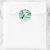 Key West Margarita Ronde Sticker (Tas)