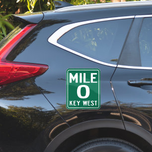Key West Mile 0, Florida USA Sticker