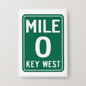Key West Mile 0, Florida VS Button (Voorkant)