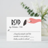 Key West Modern Whimsy RSVP Kaartje (Staand voorkant)