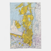 Key West Nautical Chart Map Theedoek (Verticaal)