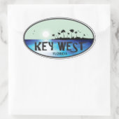 Key West Ovale Sticker (Tas)
