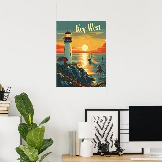 Key West Poster (Thuiskantoor)