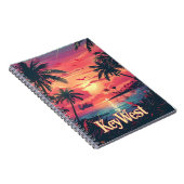 Key West Serenity: Tropische zonsondergang Notitieboek (Rechterzijde)