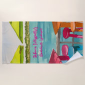 Key West-sfeer Jubileumweekend Strandlaken (Voorkant)