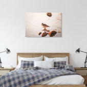 Key West Shorebird Reflectie Florida Keys Canvas Afdruk (Insitu (Slaapkamer))