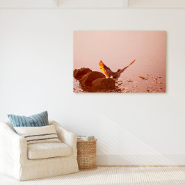 Key West Shorebird Sunset Rocks Florida Keys Canvas Afdruk