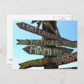 Key West Signs Briefkaart (Voorkant / Achterkant)