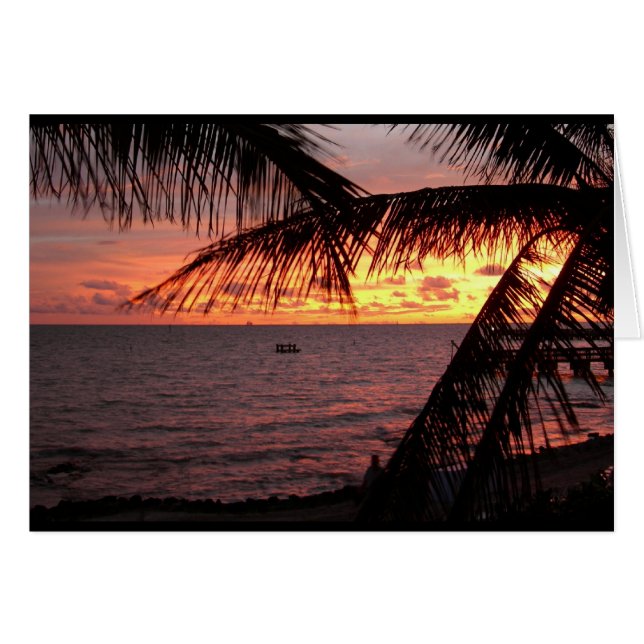 Key West Sunset (Blank) (Voorkant Horizontaal)