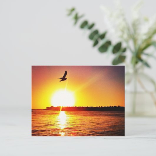 Key West Sunset Briefkaart (Staand voorkant)