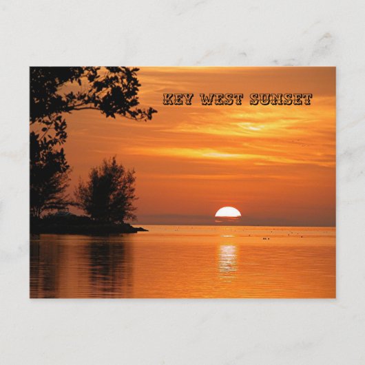 Key West Sunset Briefkaart (Voorkant)